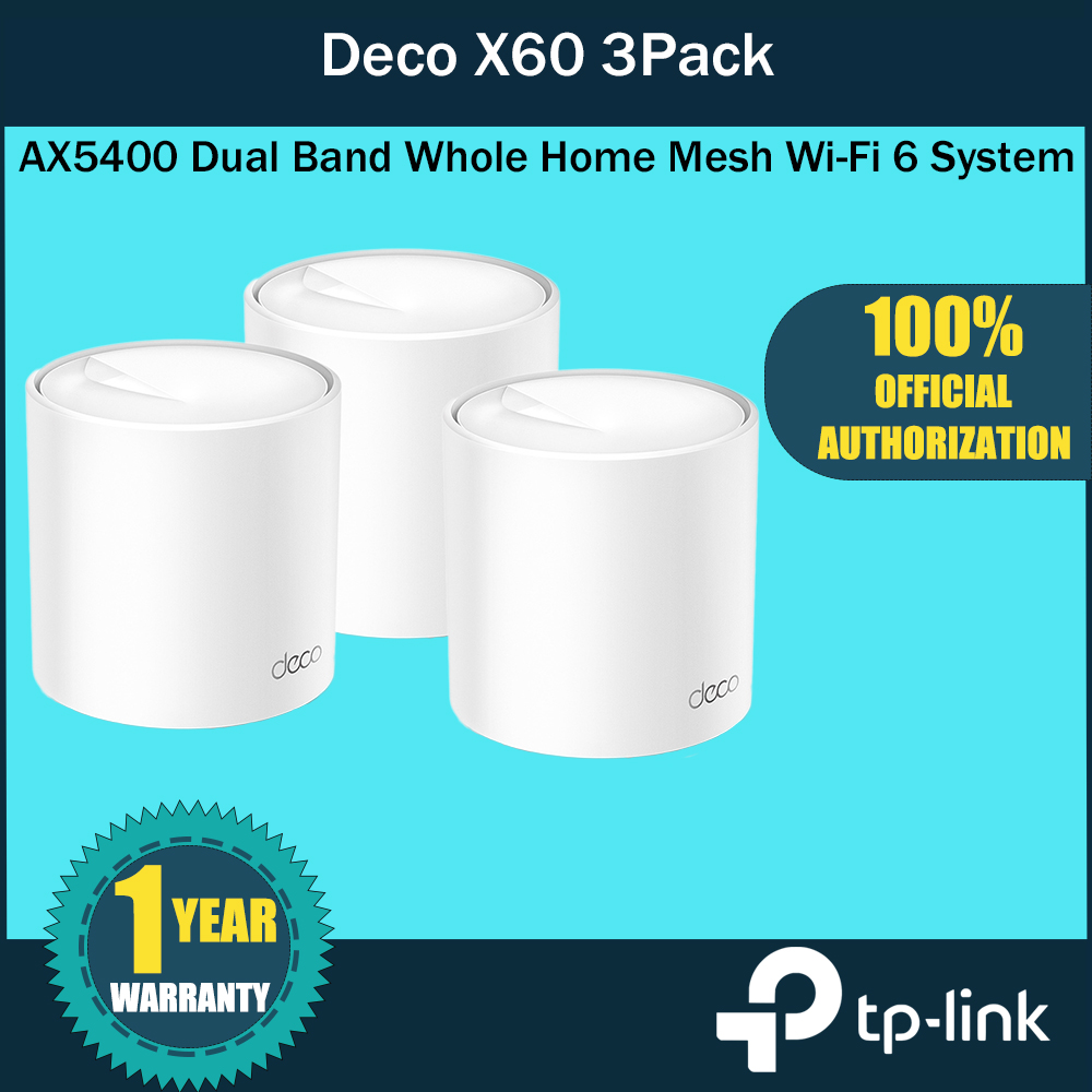 Deco X60, Système Mesh WiFi 6 de 3 Gigabit