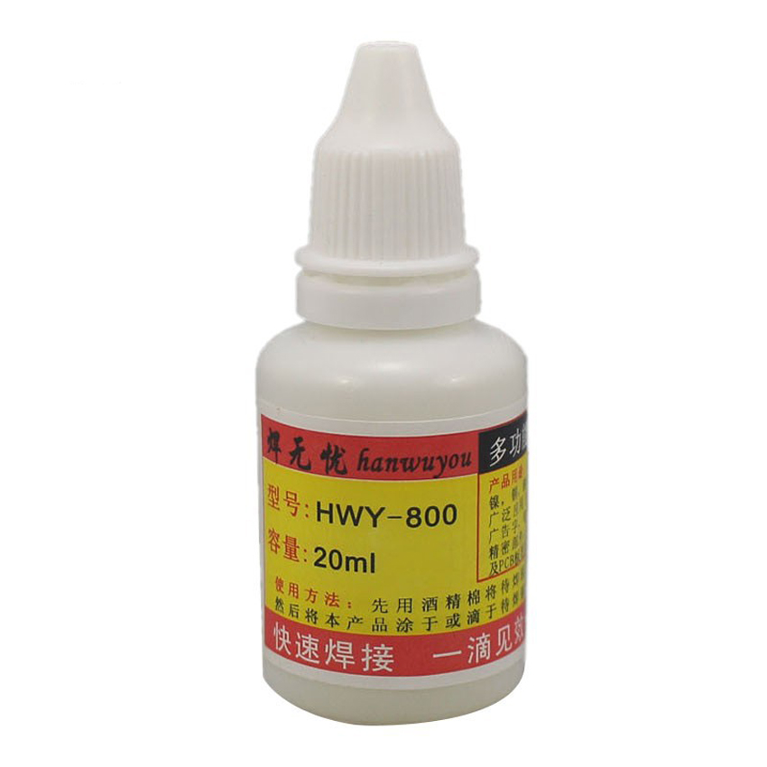 20mL HWY-800 Stainless Steel Flux Soldering Paste Liquid Welding Solder ...