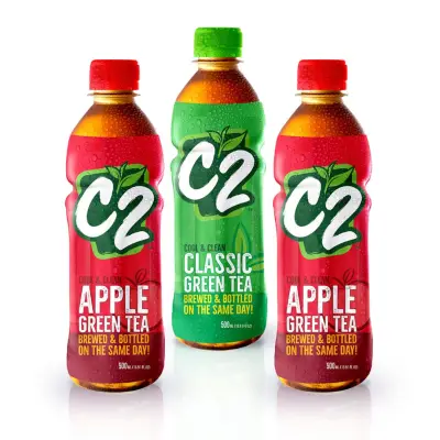 2 pcs C2 Apple and 1pcs Classic Green Tea 500ml