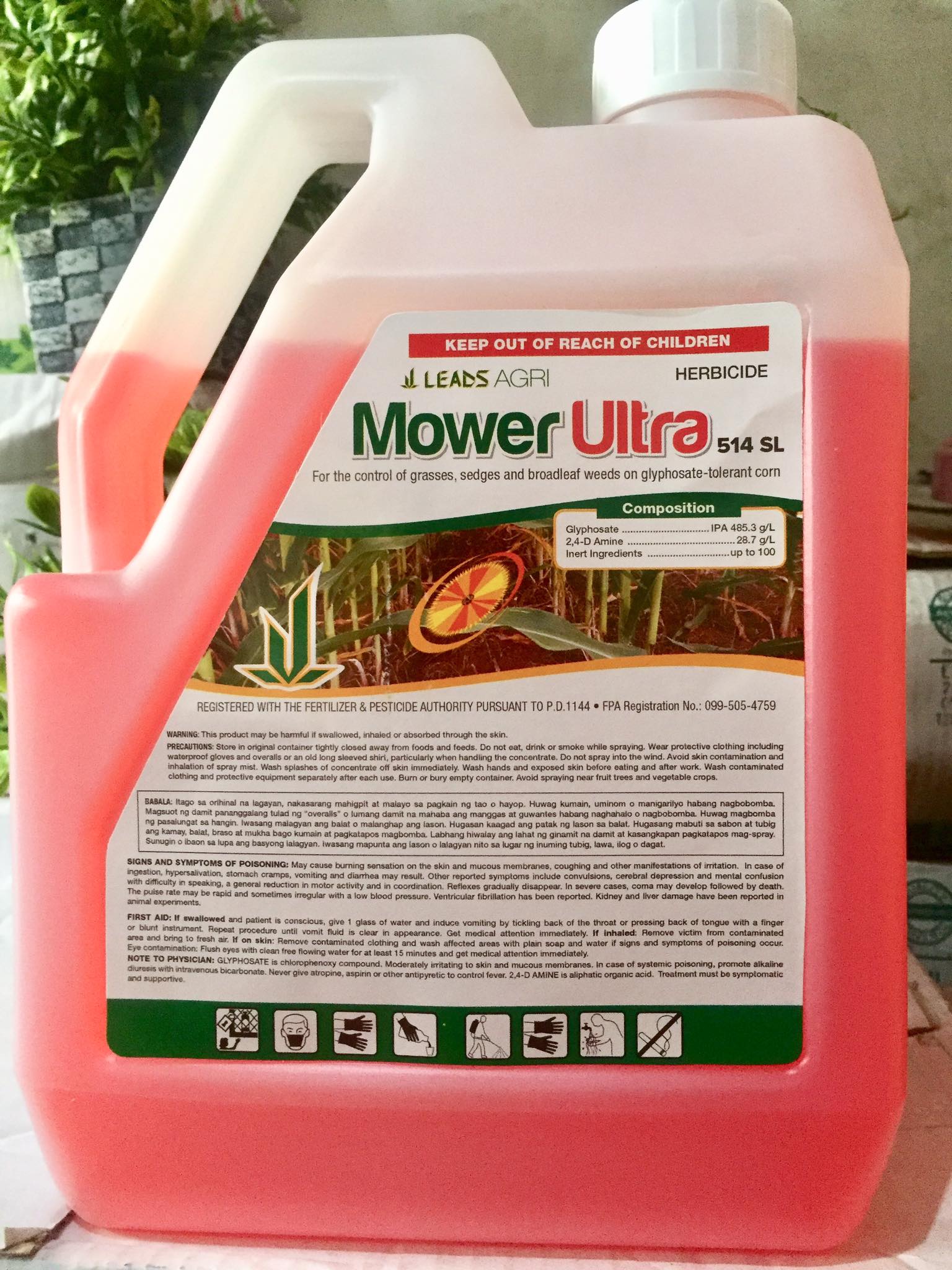Mower Ultra 514 SL Herbicide 1gallon Lazada PH