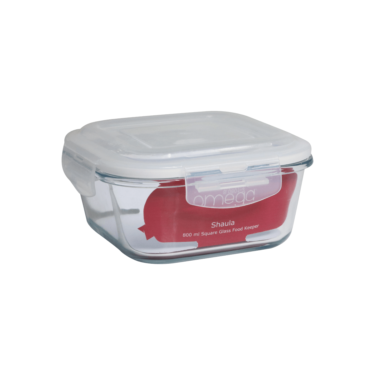 Omega Houseware Shaula Square Glass Airtight Leakproof Microwavable
