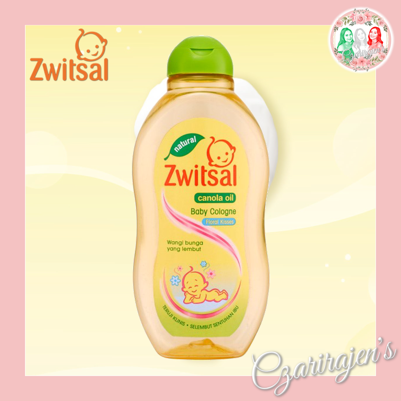 Zwitsal Natural Rich Honey Baby Milk Bath Baby Powder Floral Kiss Cologne with Canola Oil