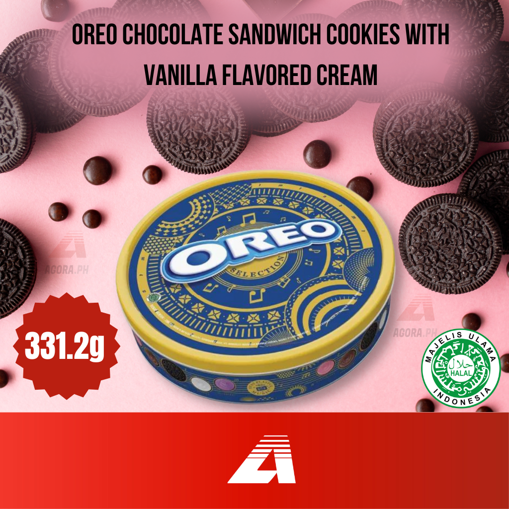 Oreo Chocolate Sandwich Cookies With Vanilla Flavored Cream 3312g Exp