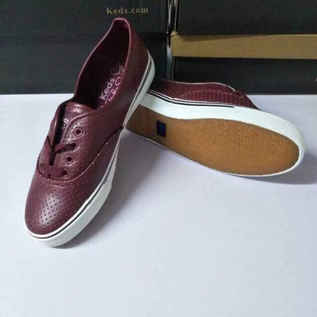 ladies leather keds