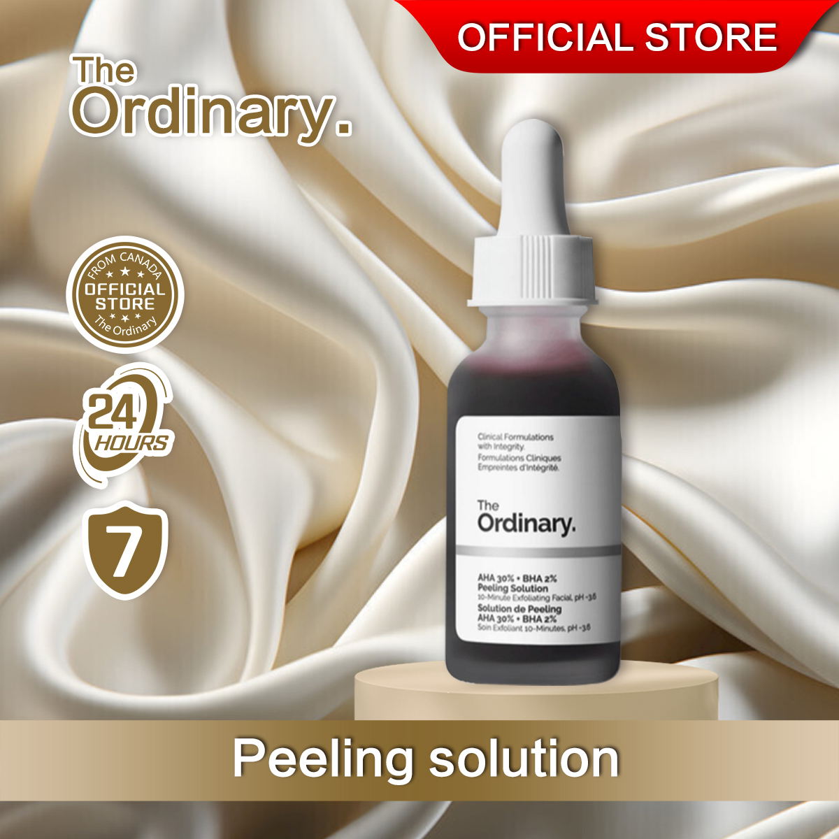 The Ordinary AHA 30 + BHA 2 Peeling Solution Facial Serum Remove Acne Scars Whitening 30ml