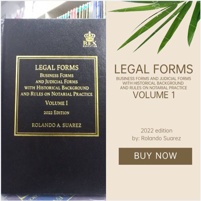 Suarez (2022) Legal Forms by Rolando Suarez Lazada PH