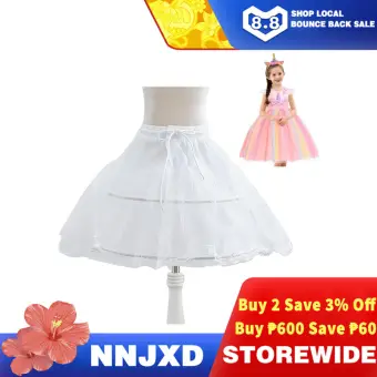 flower girl dress with petals in skirt