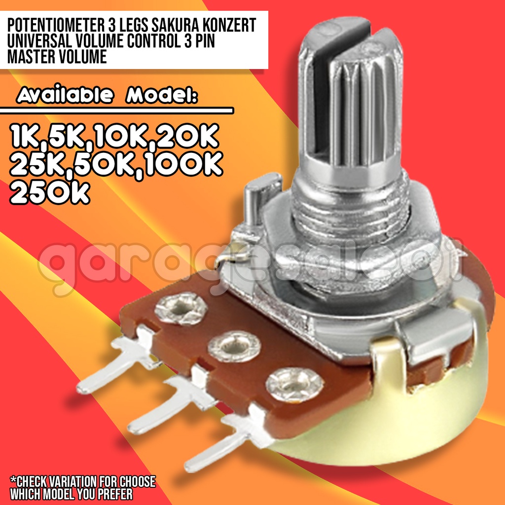 ⚡Original Universal Volume Control 3 pin Sakura Konzert 3 legs