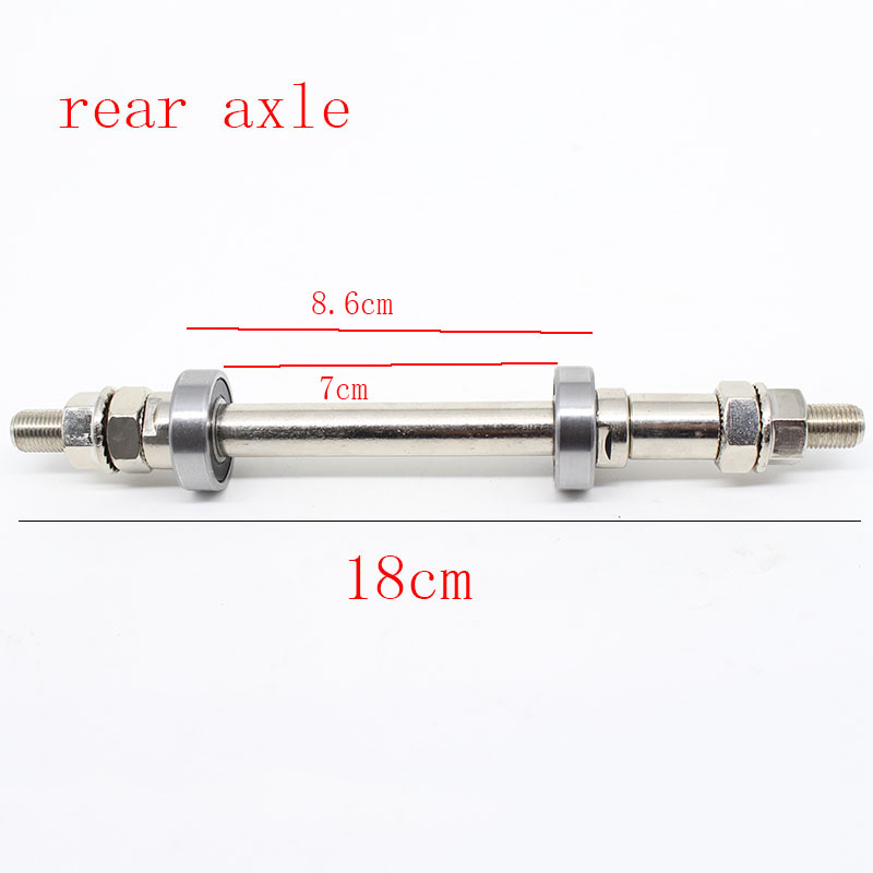 Bike Front Rear Wheel Hub Axle 140mm 180mm Solid Spindle Shift Shaft