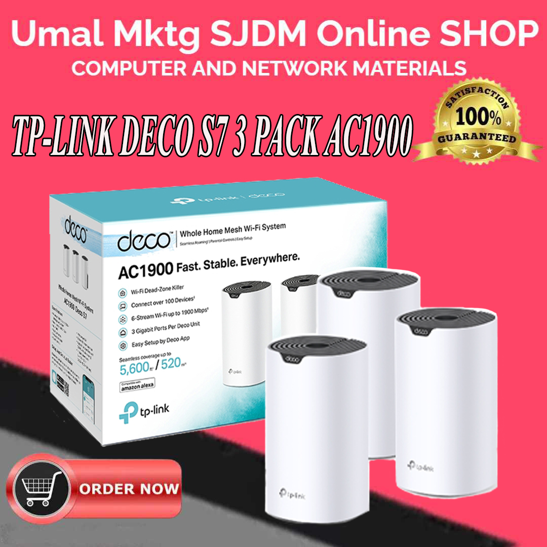 TP-LINK DECO S7 3 PACK AC1900 Whole Home Mesh Wi-Fi System 500-999