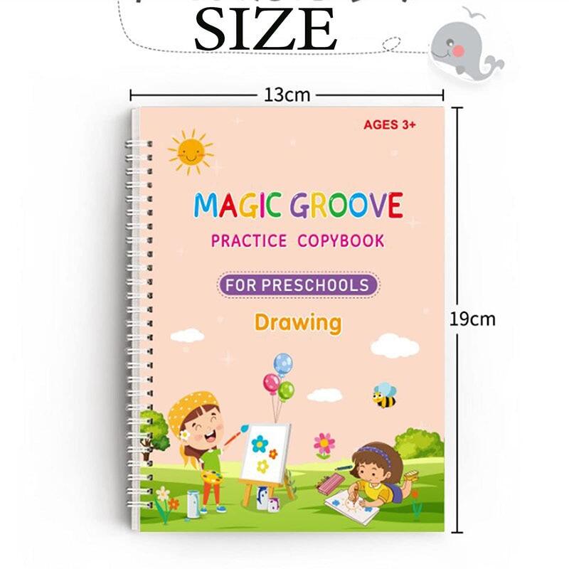 Children's Groovd Magic Copybook Grooved Handwriting Book Practice