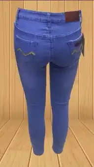 high waisted faded jeans