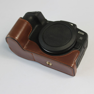 Suitable for canon eos rp mini single camera bag leather case shell eosrp protective cover half set base 6