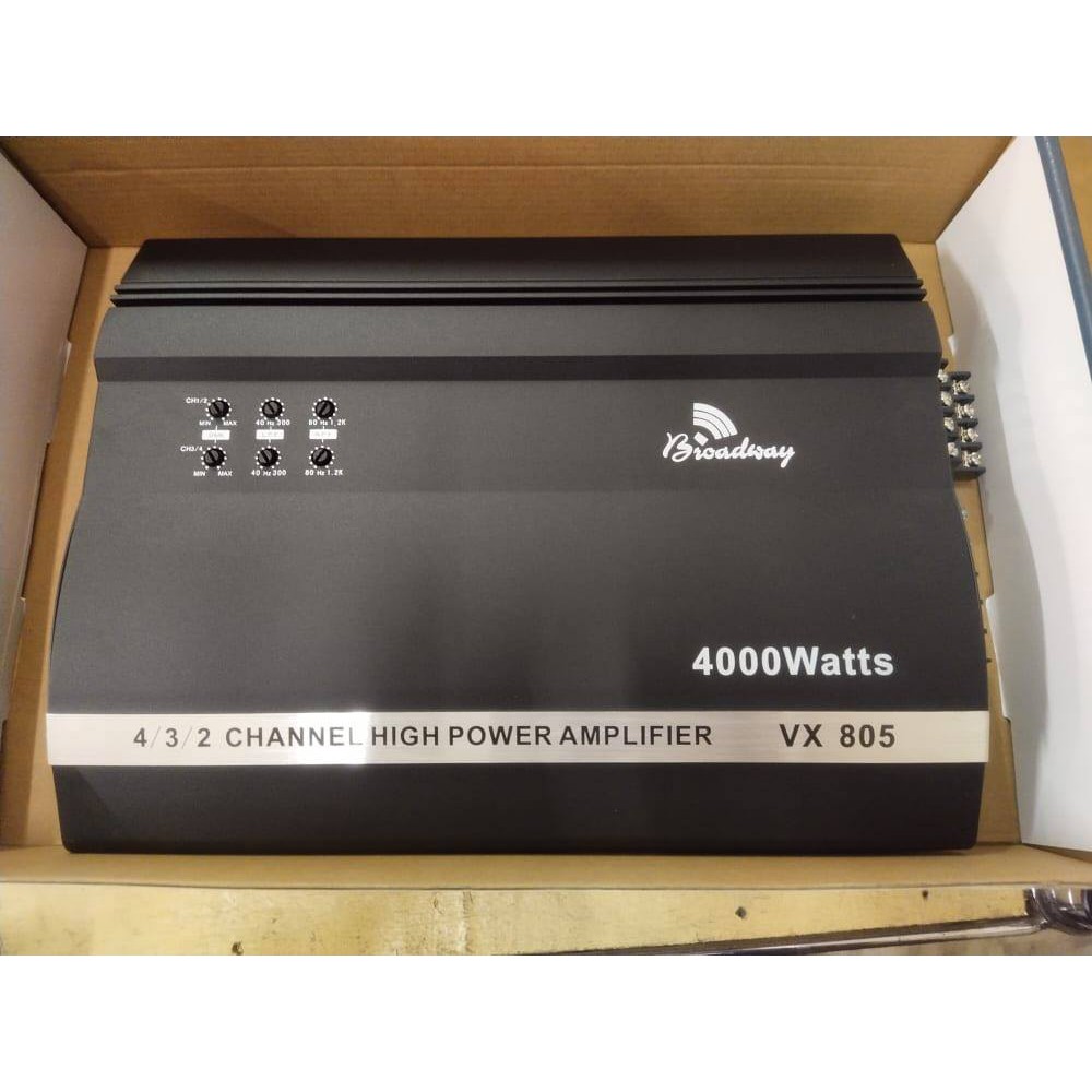Broadway 4000 Watts Car Power Amplifier VX805 Lazada PH