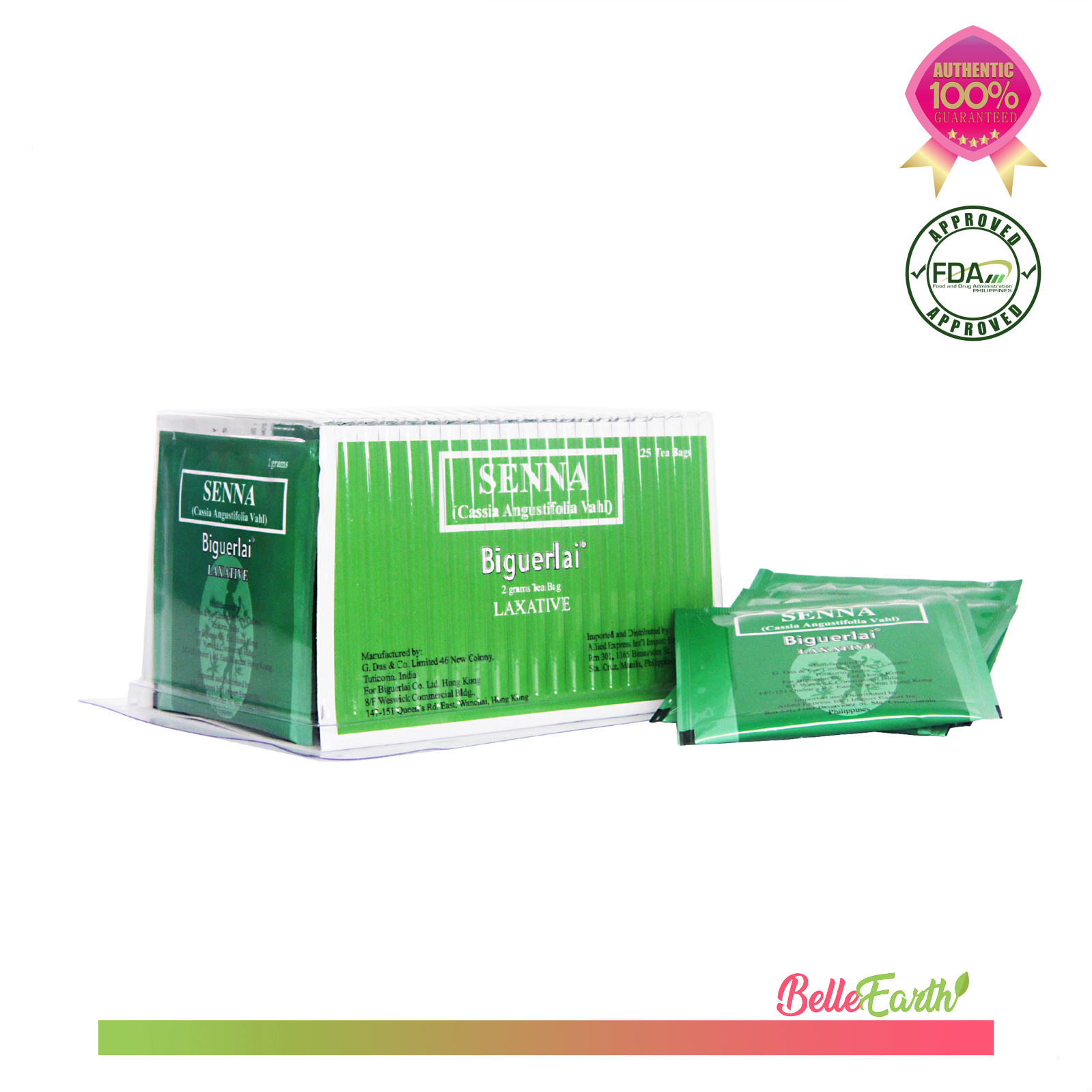 Biguerlai Tea Senna Leave Laxative 25 Tea Bags Lazada PH