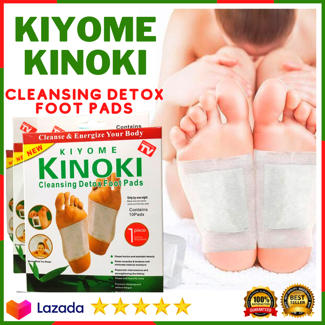 10 PADS AUTHENTIC Kinoki Cleansing Detox Foot PadsToxins Remover for Men and Women Kinoki