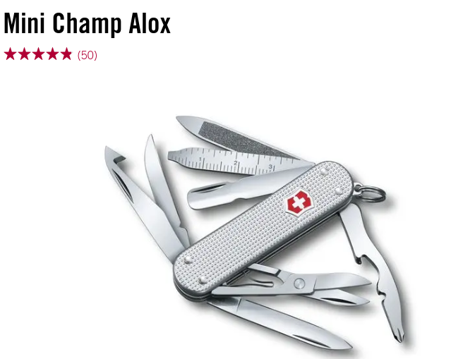 Victorinox Swiss Army Pocket Knife MINI CHAMP | Lazada PH