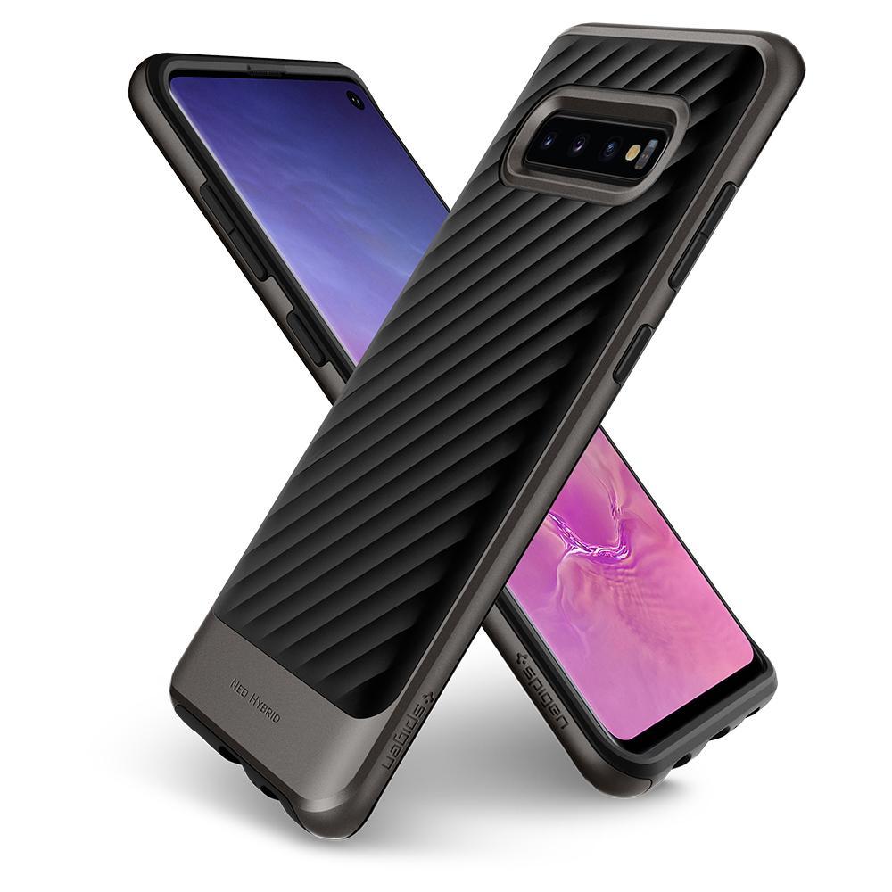 Spigen Galaxy S10 Case Neo Hybrid Gunmetal Shockproof Samsung