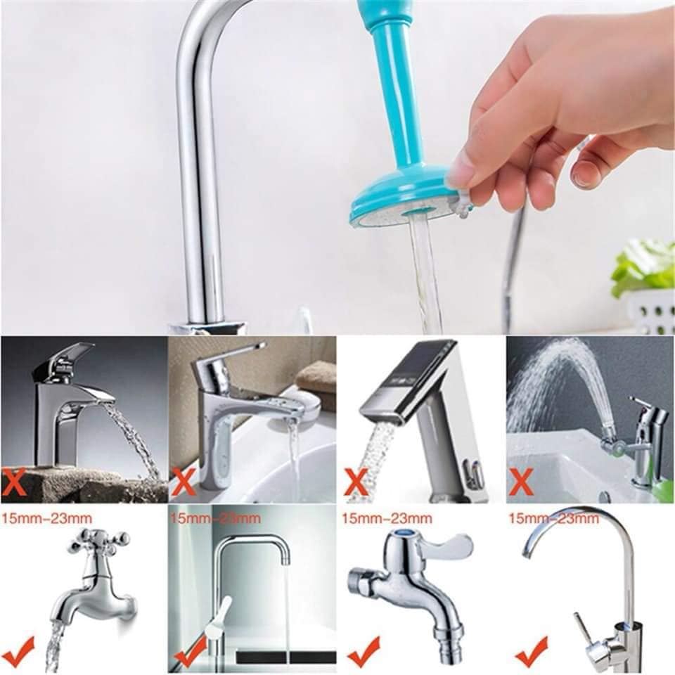 Adjustable Kitchen Faucet Splash Filter Tap Water Saving
