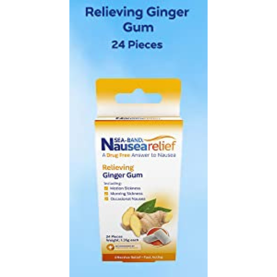 SeaBand Nausea Relief Relieving Ginger Gum 24 Pieces Lazada PH
