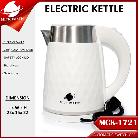MICROMATIC ELECTRIC KETTLE MCK 1721 Lazada PH