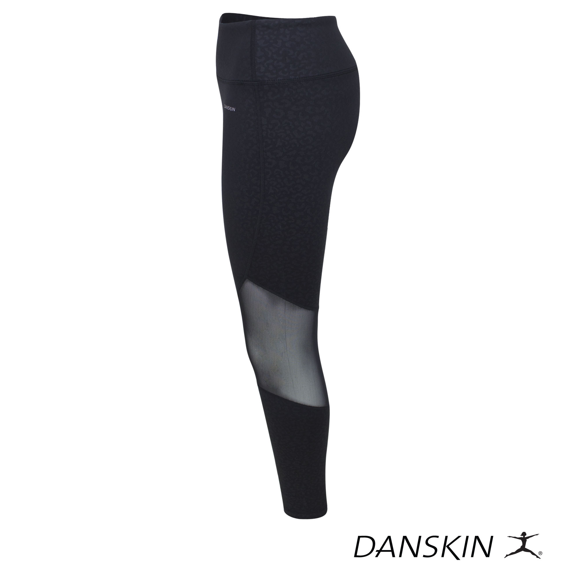Danskin Swift Tempo Embossed Leggings for Workout Gym Sports Wear
