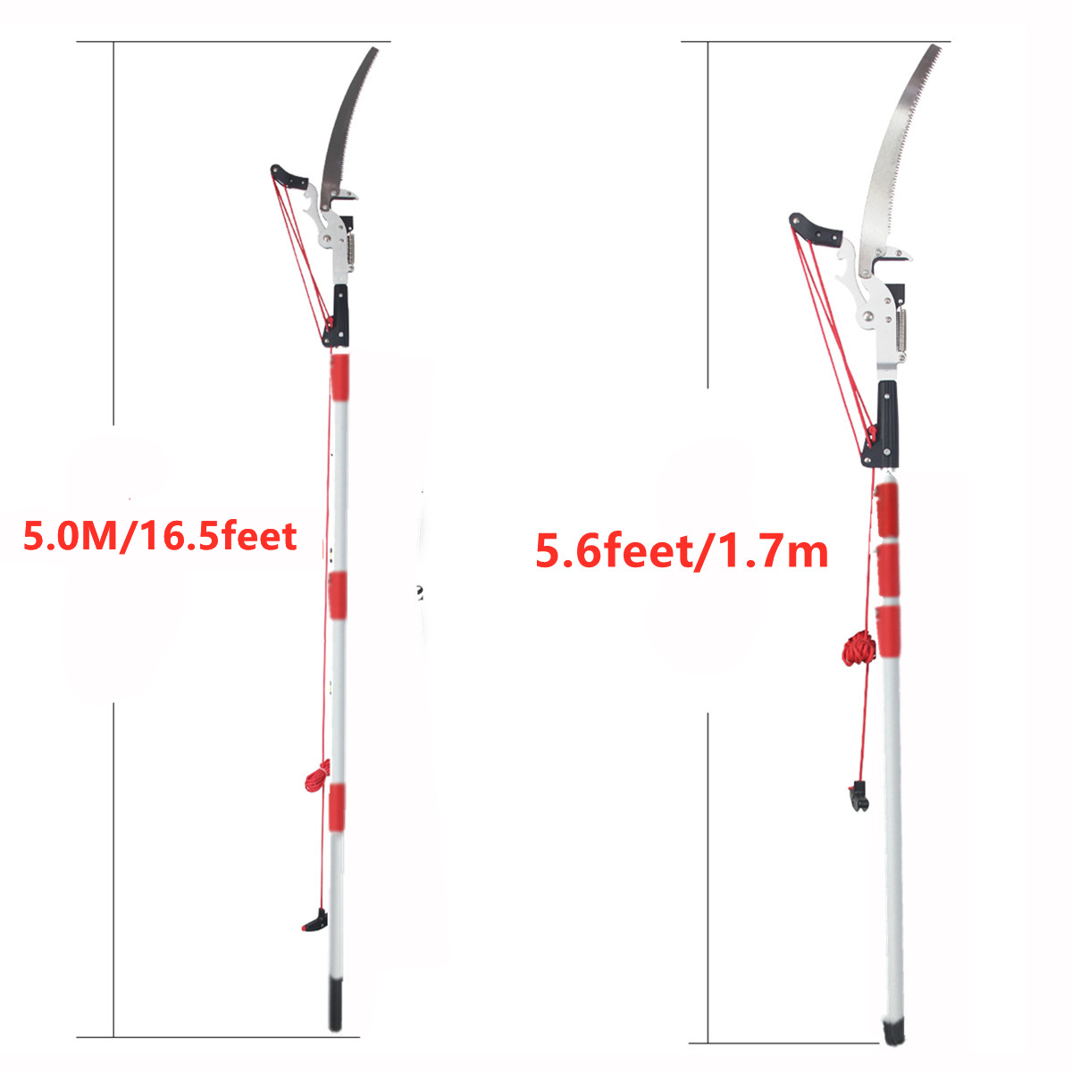 7 Meter Telescopic Rod High Fruit Picker Branch Hook Pruning Branch Cutter Saw Tree Fruit Picker Bag Sickle Head Kelapa I.1078149770