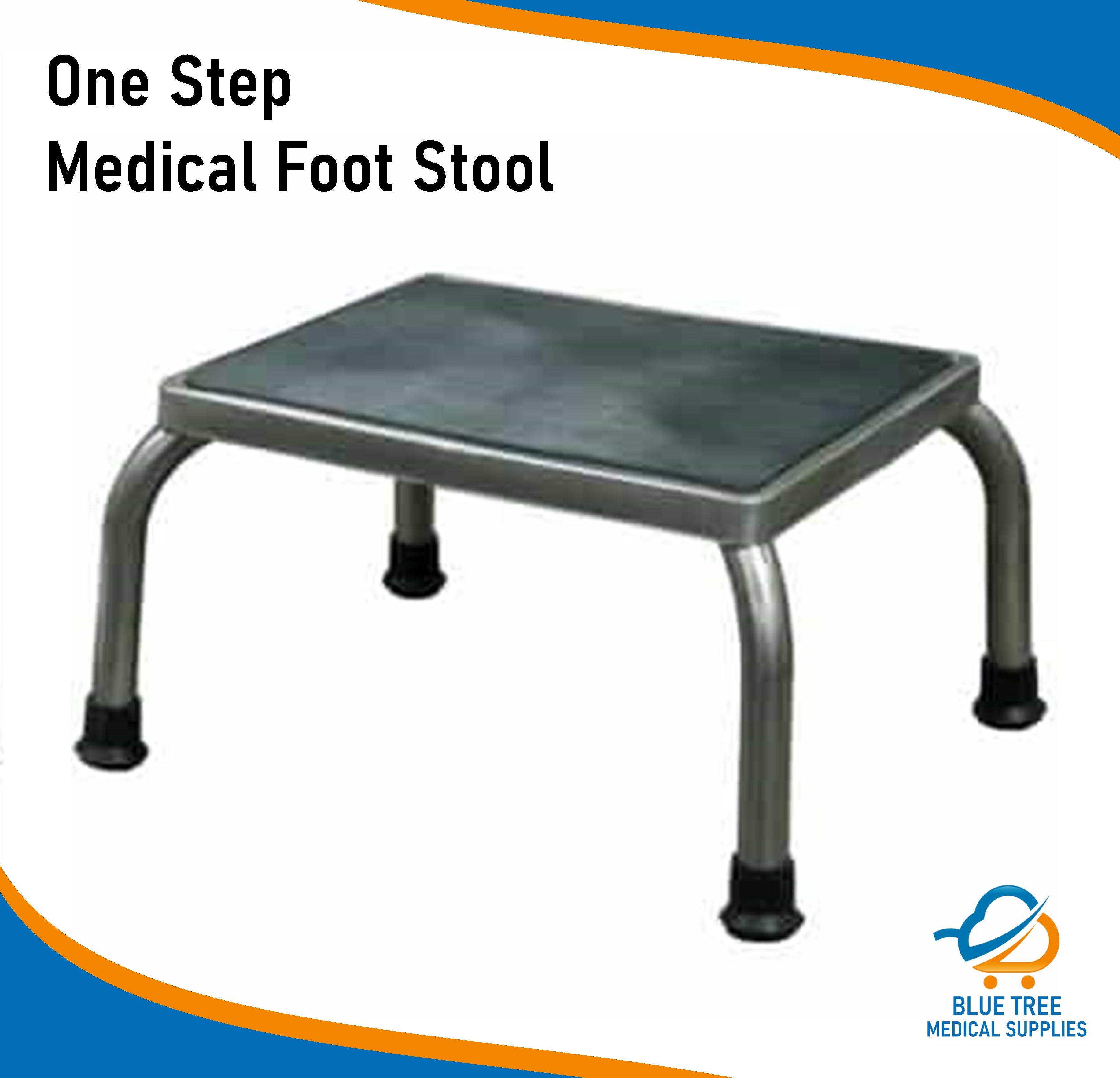 Foot Stool Medical Footstool for Hospital Bed Step Tool Stainless Steel For Clinics and Medical