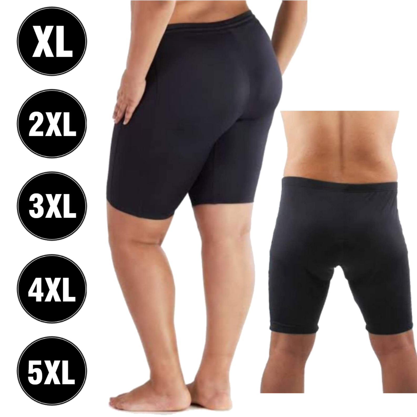 Plus Size Thick Cycling Shorts Unisex 