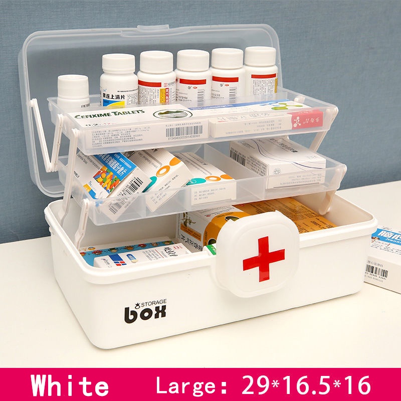 Medicine Box Home Medicine Box First Aid Kit Portable Medicine Large M –  BABACLICK