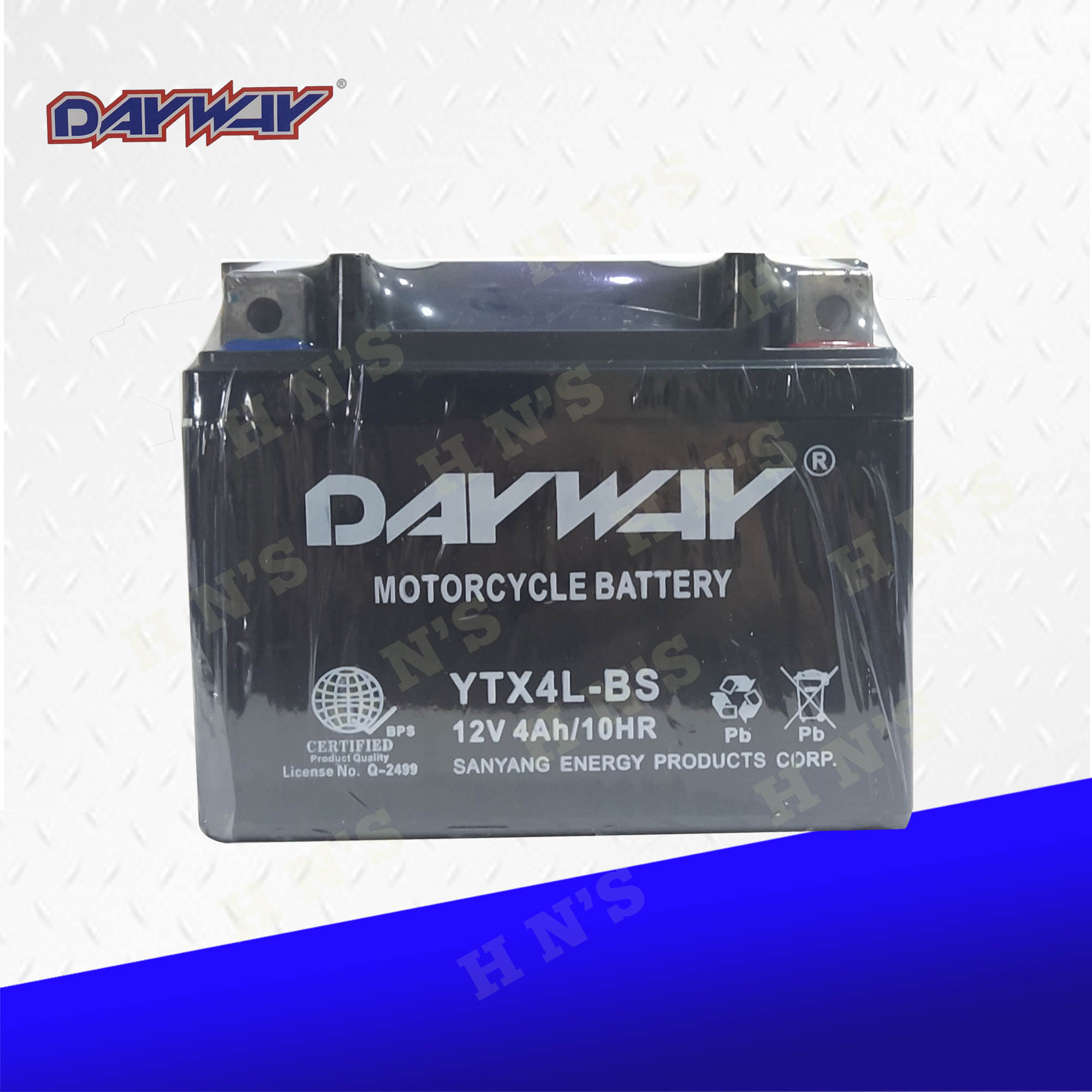 DAYWAY YTX4LBS Maintenance Free Motorcycle Battery Lazada PH