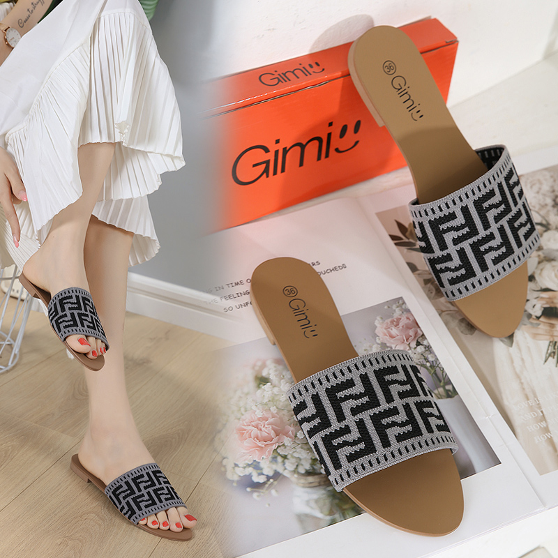 Korean Fashion Women Shoes Flat Sandals Flat Slippers AY-096