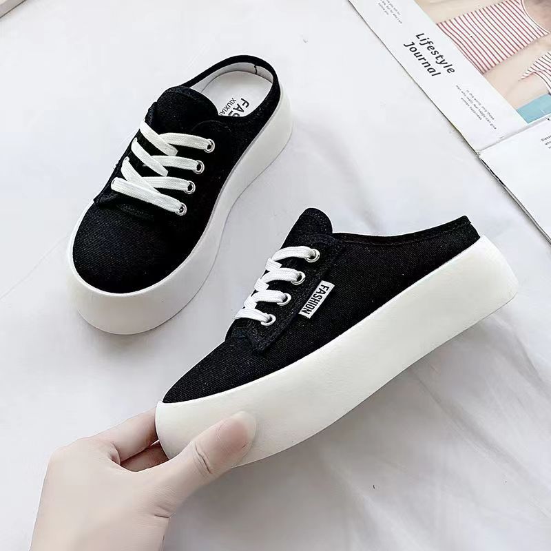 New Women's Half shoes Summer Canvas shoes for women | Lazada PH
