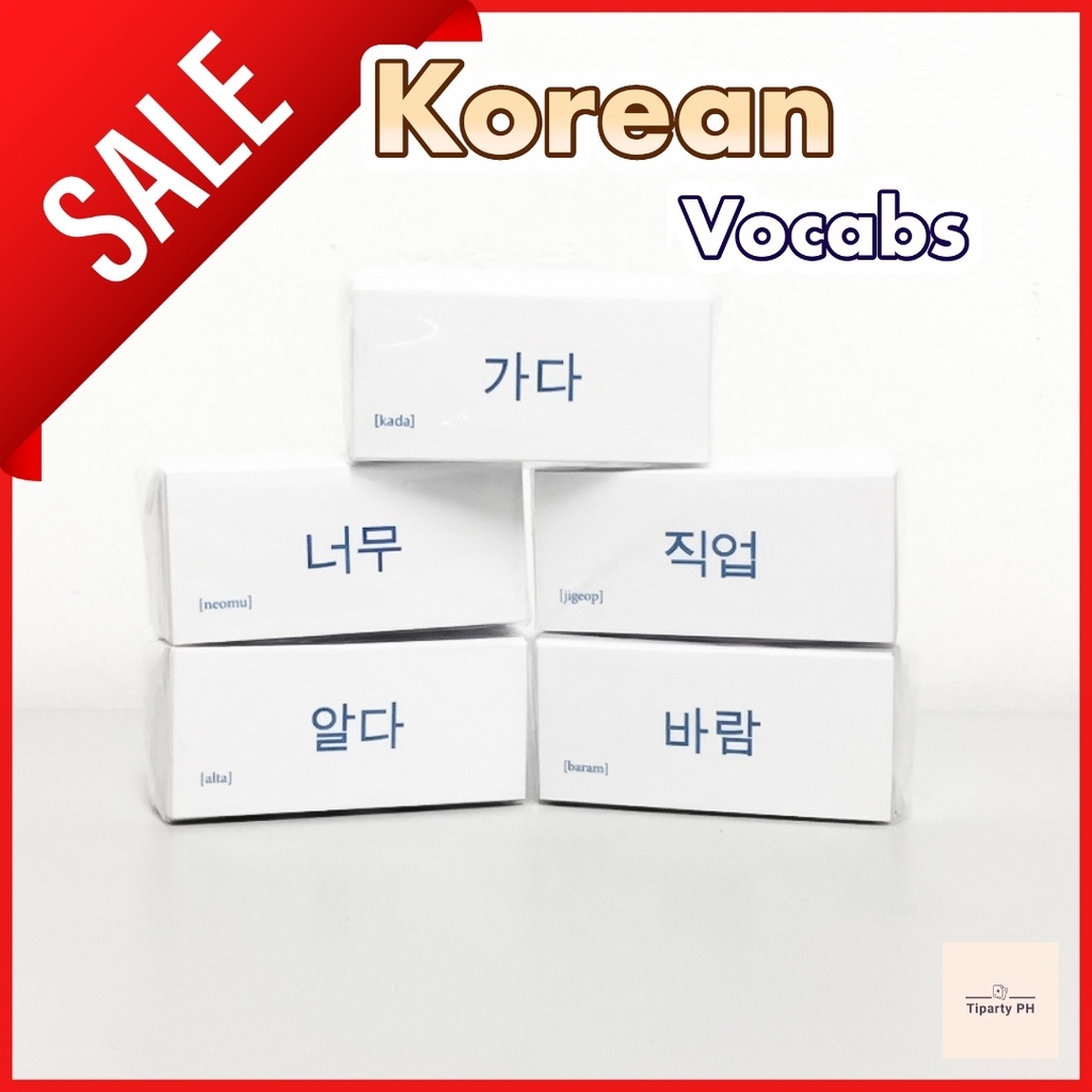 Korean Vocabulary Flashcards for All Ages Lazada PH