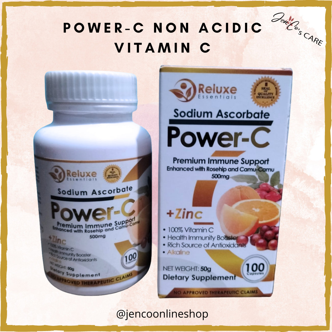 Power C Sodium Ascorbate Vitamin C With Zinc Non Acidic Vitamin C 100