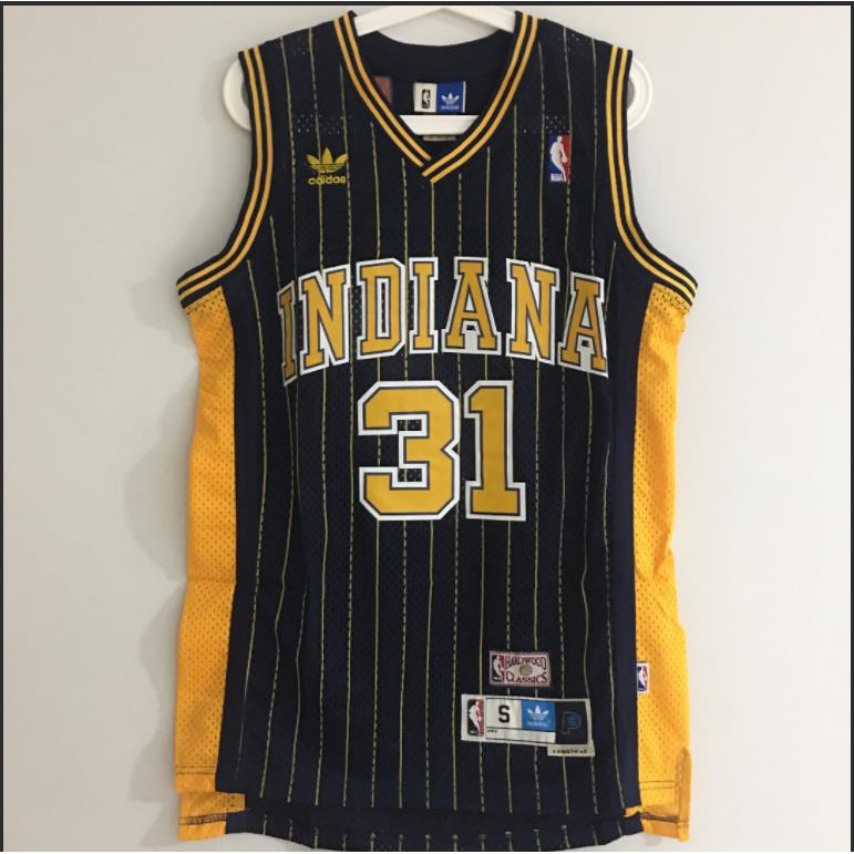 Men's Indiana Pacers #31 Reggie Miller Navy Blue With Yellow Hardwood  Classics Soul Swingman Throwback Jersey Nba for Sale in Freeport, NY -  OfferUp