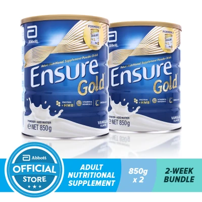Ensure Gold HMB Vanilla 850G For Adult Nutrition Bundle of 2