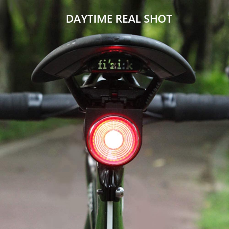 ANTUSI Bike Alarm Tail Light USB Rechargeable Ultra Bright Rear Bike