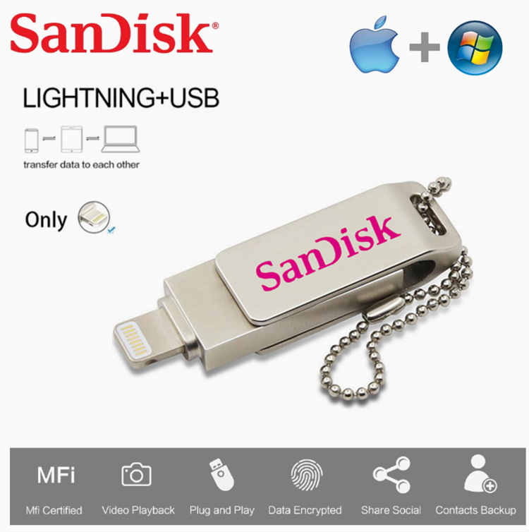 Betydning oplukker gidsel OTG Usb Flash Drive 256GB 1TB Pendrive For iPhone 12/11/X/8/7/6 Lightning 2  in 1 Pen Drive For iOS External Storage Devices | Lazada PH