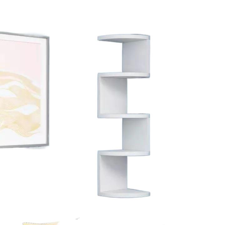 Greenco 5 Tier Wall Mount Floating Wall Mount Corner Shelves 