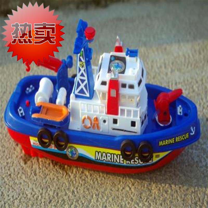 Waterjet boat electric children's M toy warship ship model ship Q