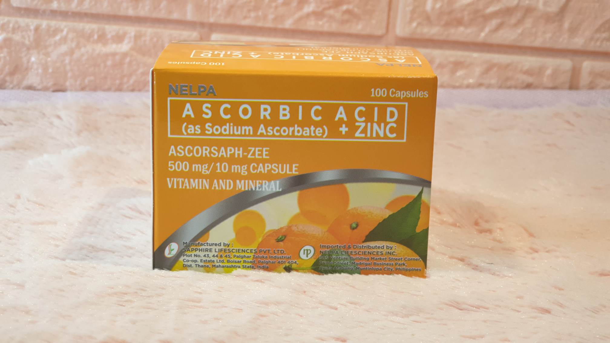 Ascorbic Acid (As Sodium Ascorbate)+ Zinc 500mg/10mg Capsule Lazada PH
