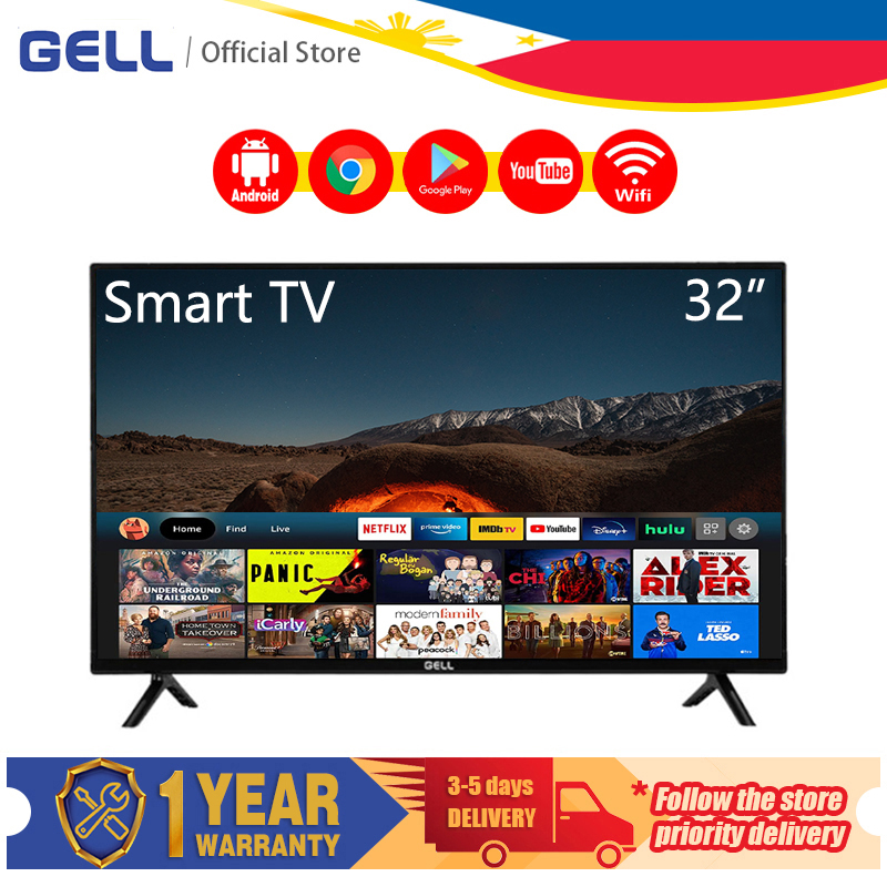 GELL smart tv 32 inches android tv 32 inch led tv flat screen on sale ...