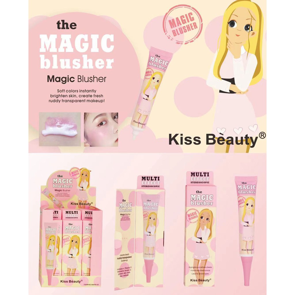 NEW Kiss beauty The Magic Blusher Highlights and defines cheeks for all