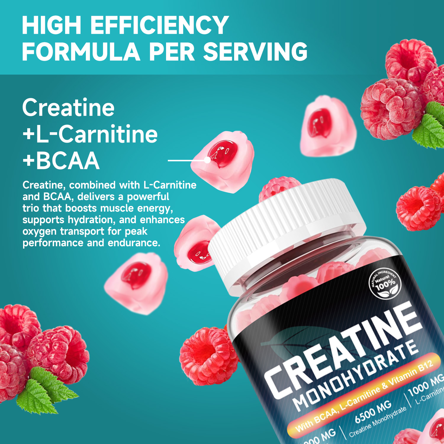 l carnitine and SOFTHER Creatine Monohydrate Gummies Muscle Growth Supplements with L- Carnitine 1000MG for Supporting Muscle Gainer and Brain Cellular Function  Muscle Power Keep Orange Flavor 60 Gummies