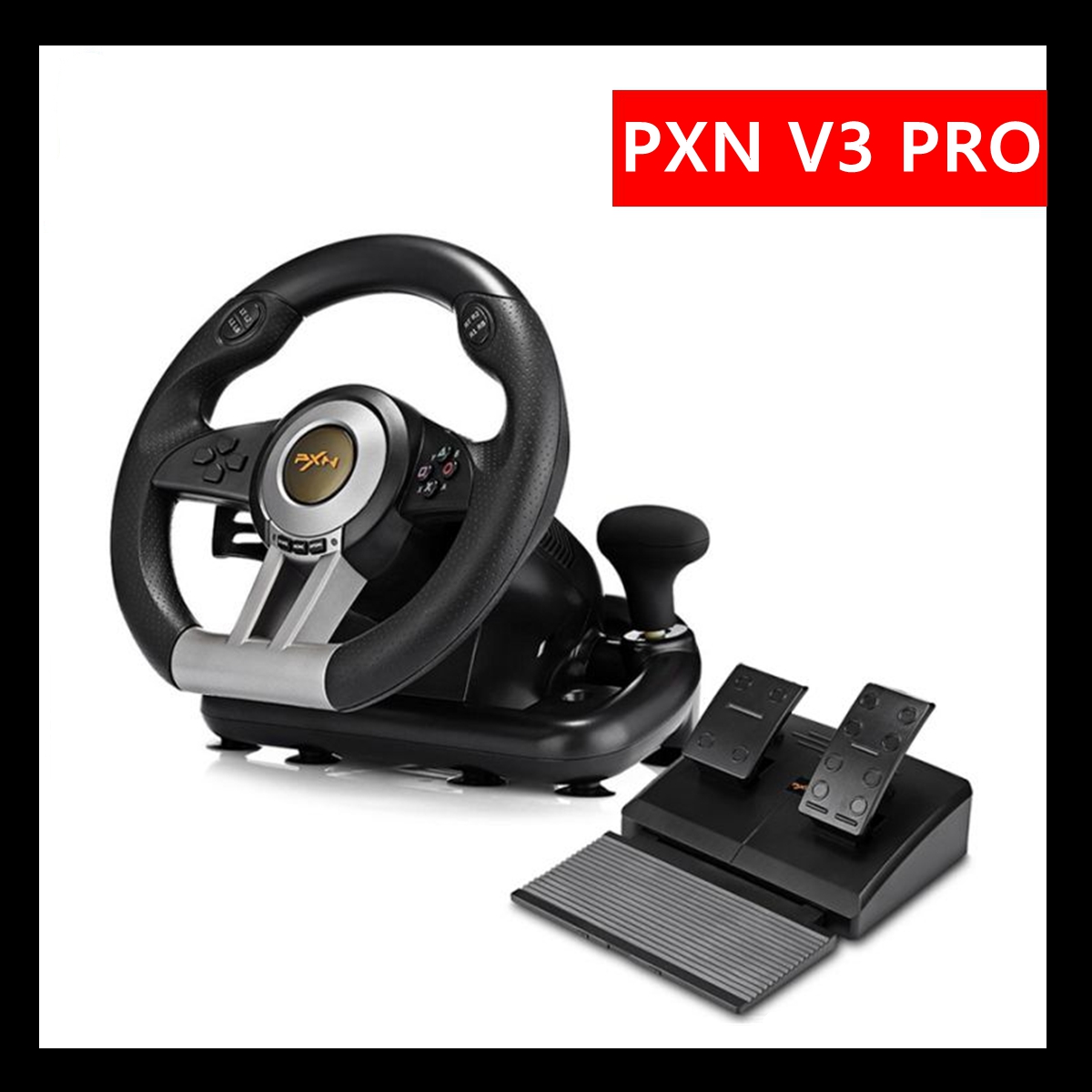 PXN V3 Pro Intelligent Dual Core Game Steering Wheel USB Wired ...