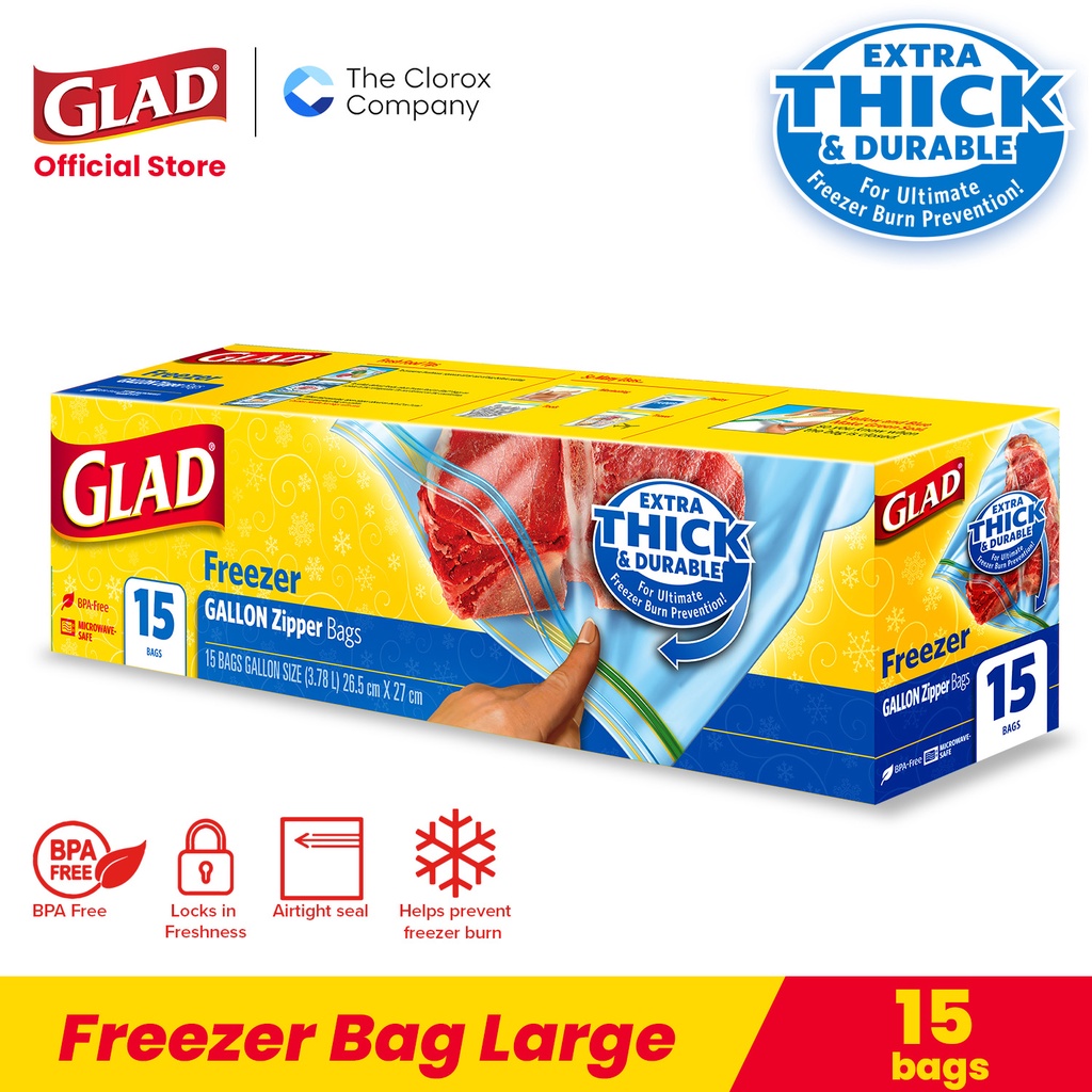 Glad Freezer Bags Large 15s | Lazada PH