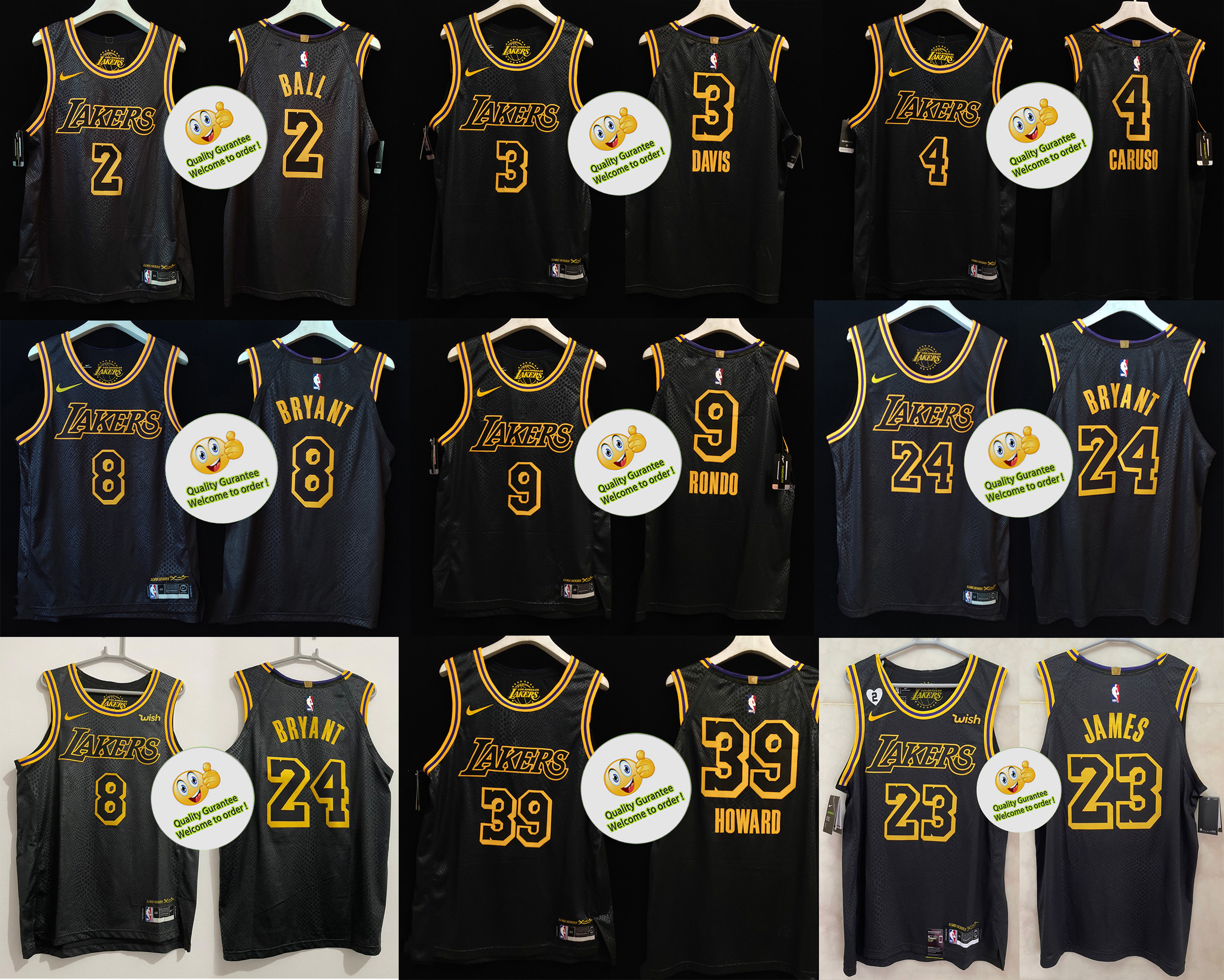 lakers black gold jersey