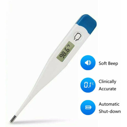 Oral Thermometer for Fever Test with Flexible Tip, Body Temperature