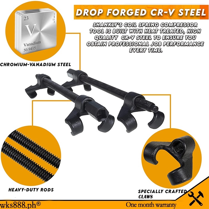 ️COD 15 380MM Coil Spring Compressor Lifter Heavy Duty Auto Suspension